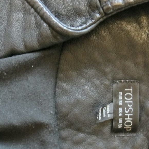 TOPSHOP faux leather biker jacket - Picture 4 of 4